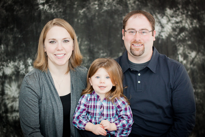Family portrait done in studio Salem Oregon
