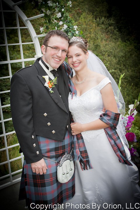 Bride and groom married at Windrose Conference Center in Newberg Oregon