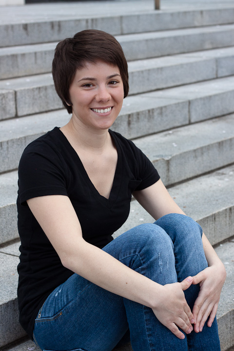 Senior portrait at the capital mall in Salem Oregon