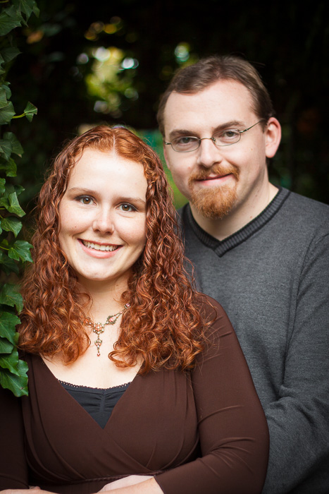 Couple's engagement photo at Deepwood Estate Salem, Oregon
